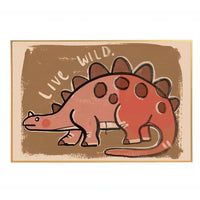 Studio Loco Wall Poster, Dino Live Wild 50 x 70cm - Hello Little Birdie