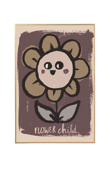 Studio Loco Wall Poster, Flower Child 50 x 70cm - Hello Little Birdie