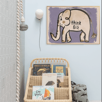 Studio Loco Wall Poster, Oli Elephant 50 x 70cm - Hello Little Birdie