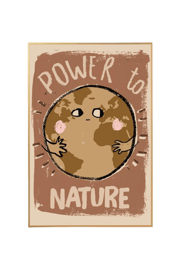 Studio Loco Wall Poster, Power to Nature 50 x 70cm - Hello Little Birdie