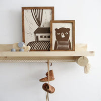 Ted & Tone Bear Print, A5 - Hello Little Birdie