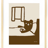 Ted & Tone Tea In Bed Print, Various Sizes - Hello Little Birdie