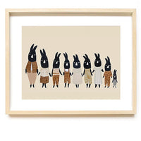Ted & Tone We Are Family Print, A4 - Hello Little Birdie
