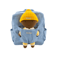 We Are Gommu, Gommu Vichy Blue Backpack - Hello Little Birdie