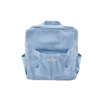 We Are Gommu, Gommu Vichy Blue Backpack - Hello Little Birdie