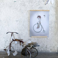MRS MIGHETTO MR JOHN WATERCOLOUR ART PRINT 50X70CM, TINY THEATER COLLECTION - Hello Little Birdie