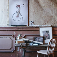MRS MIGHETTO MR JOHN WATERCOLOUR ART PRINT 50X70CM, TINY THEATER COLLECTION - Hello Little Birdie