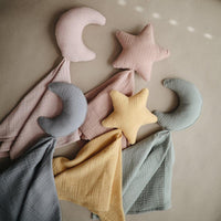 Mushie Lovey Blanket Comforter Star Fall Yellow - Hello Little Birdie