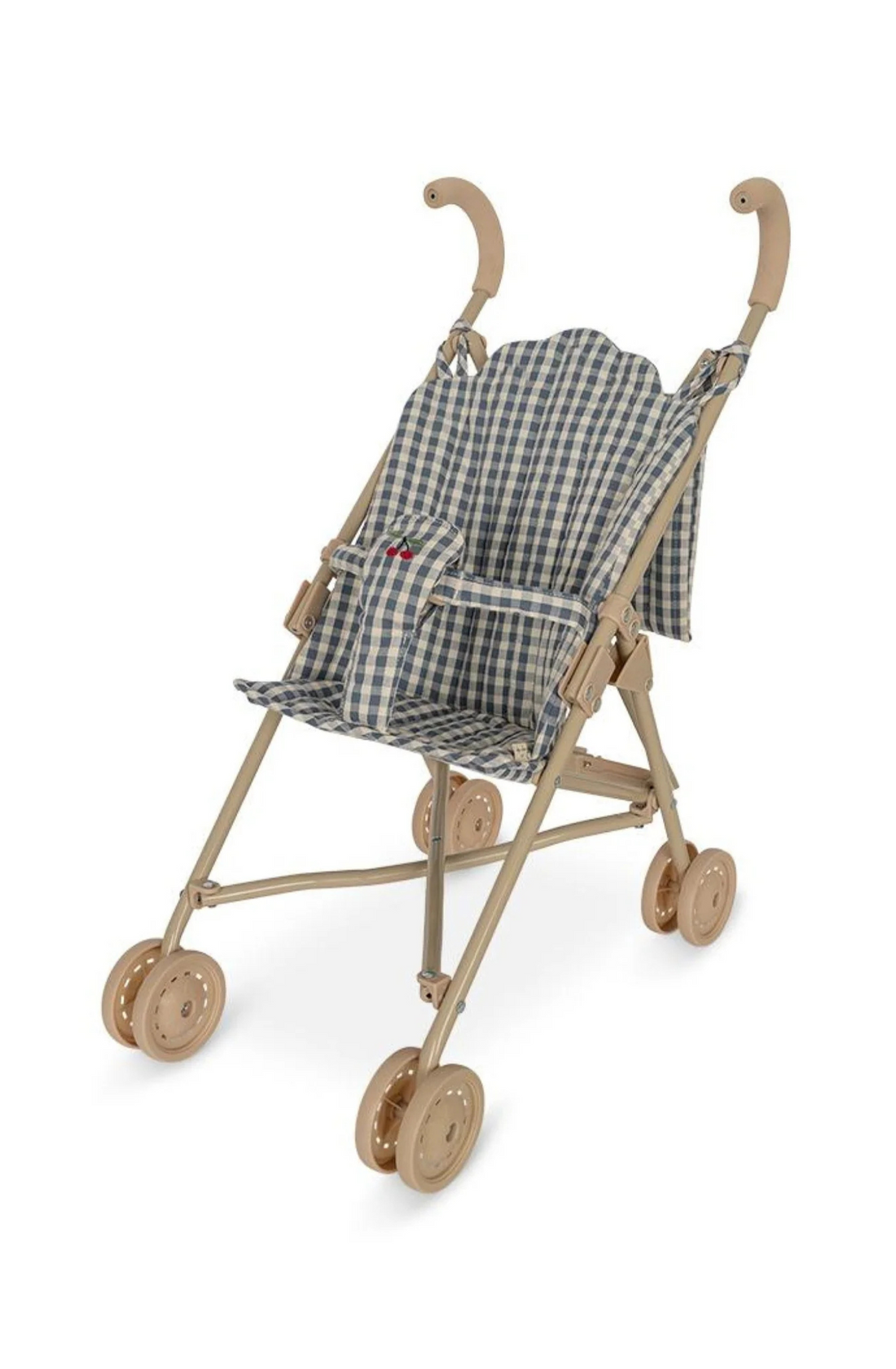 Konges Slojd Doll Stroller, Blue Check