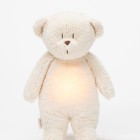 Moonie Organic Humming Bear Sleep Aid with Lamp, Polar