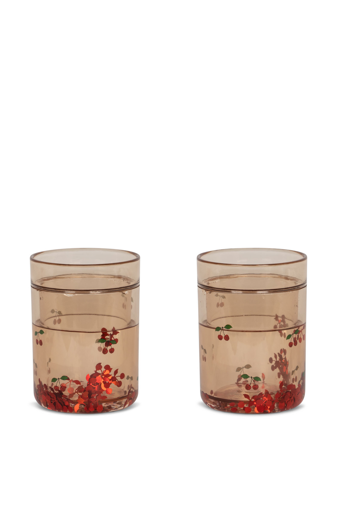 Konges Slojd Two Pack Glitter Cups, Cherry