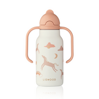 Liewood Kimmie Unicorn Water Bottle, Dream & Ecru