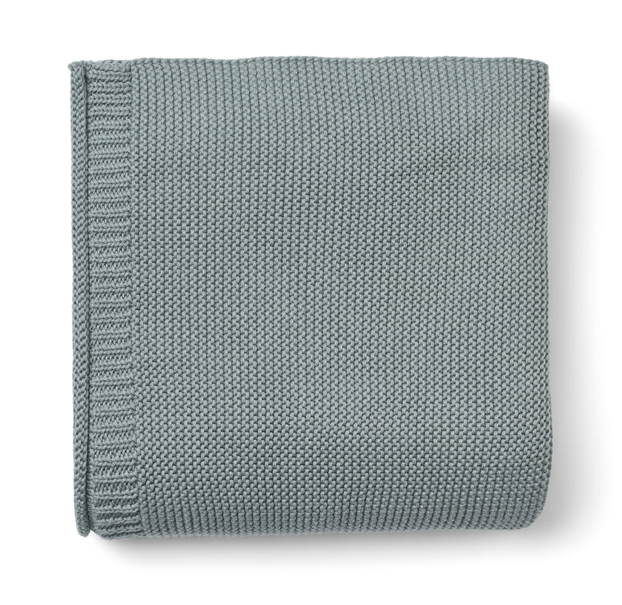 Liewood Kara Baby Knitted Blanket, Blue Fog
