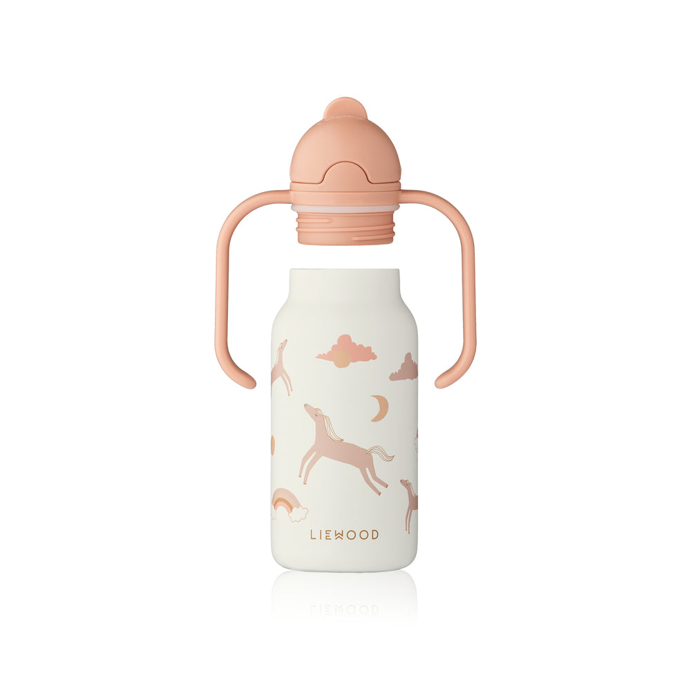 Liewood Kimmie Unicorn Water Bottle, Dream & Ecru