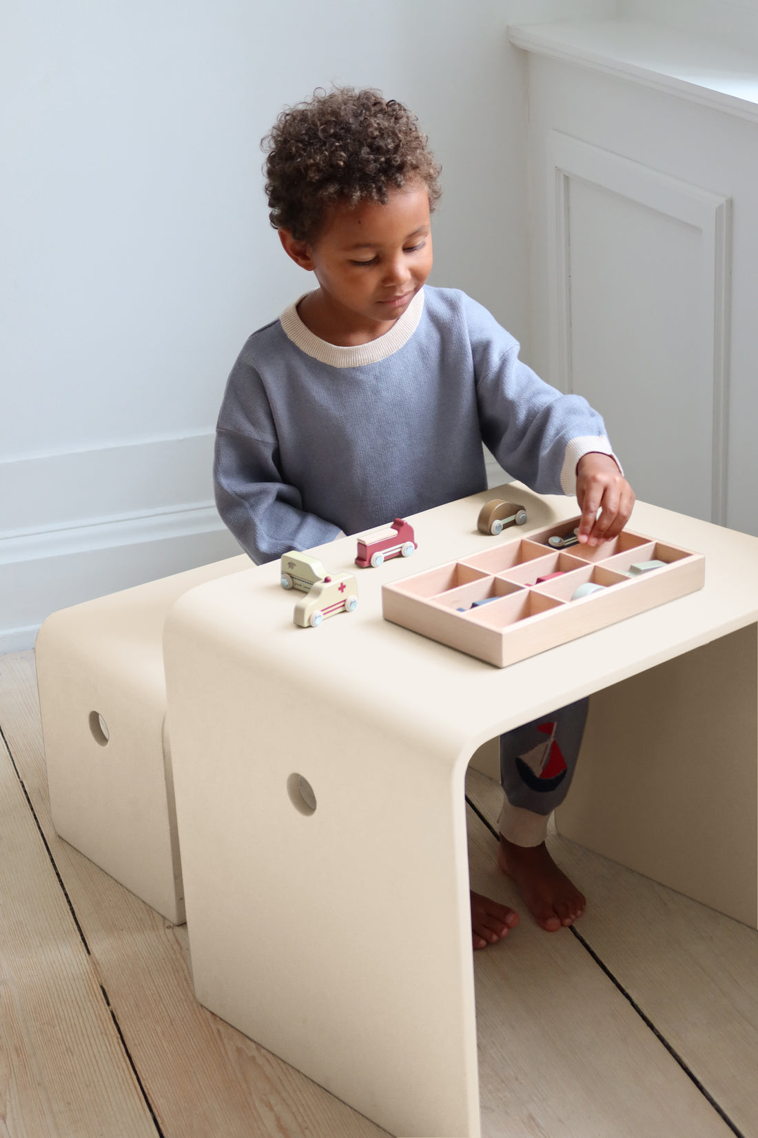 Konges Slojd Wooden Mini Cars, Nine Piece Set