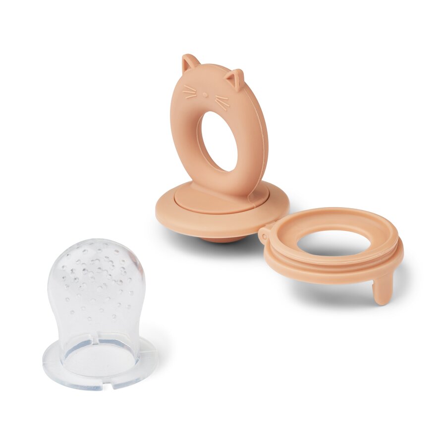 Liewood Miranda Cat Food Feeder 2-Pack, Tuscany rose & Apple blossom
