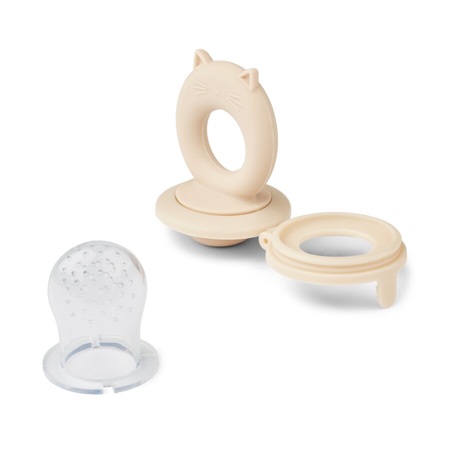 Liewood Miranda Cat Food Feeder 2-Pack, Tuscany rose & Apple blossom