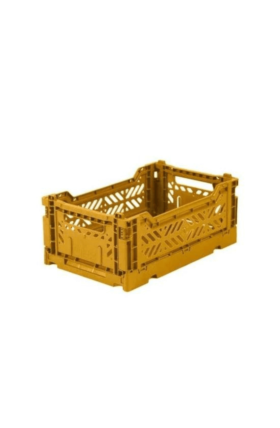 AYKASA Small Box Storage Crate, Mustard - Hello Little Birdie