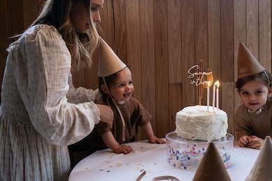 BAISIK Party Hat, Natural - Hello Little Birdie