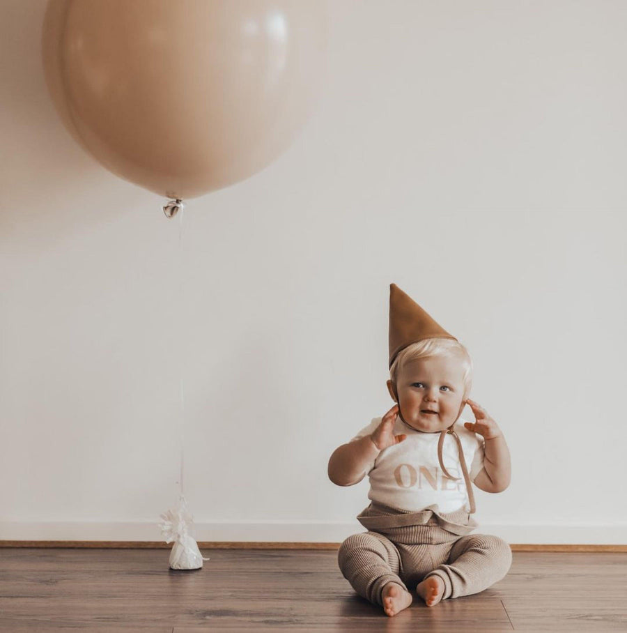 BAISIK Party Hat, Tan - Hello Little Birdie