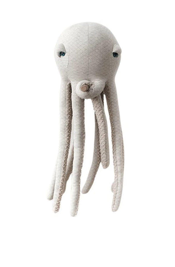 BigStuffed Big Albino Octopus, Children's Handmade Stuffed Animal - Hello Little Birdie
