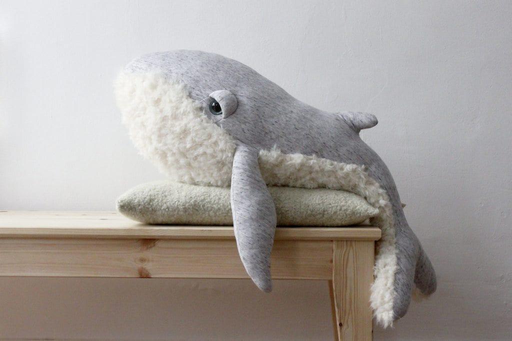 BigStuffed GrandPa Whale, Small (PRE-ORDER FEB) - Hello Little Birdie