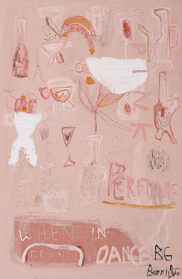 Bonnie Gray Limited Edition Fine Art Print, Artwork, Pink Perfume - Hello Little Birdie