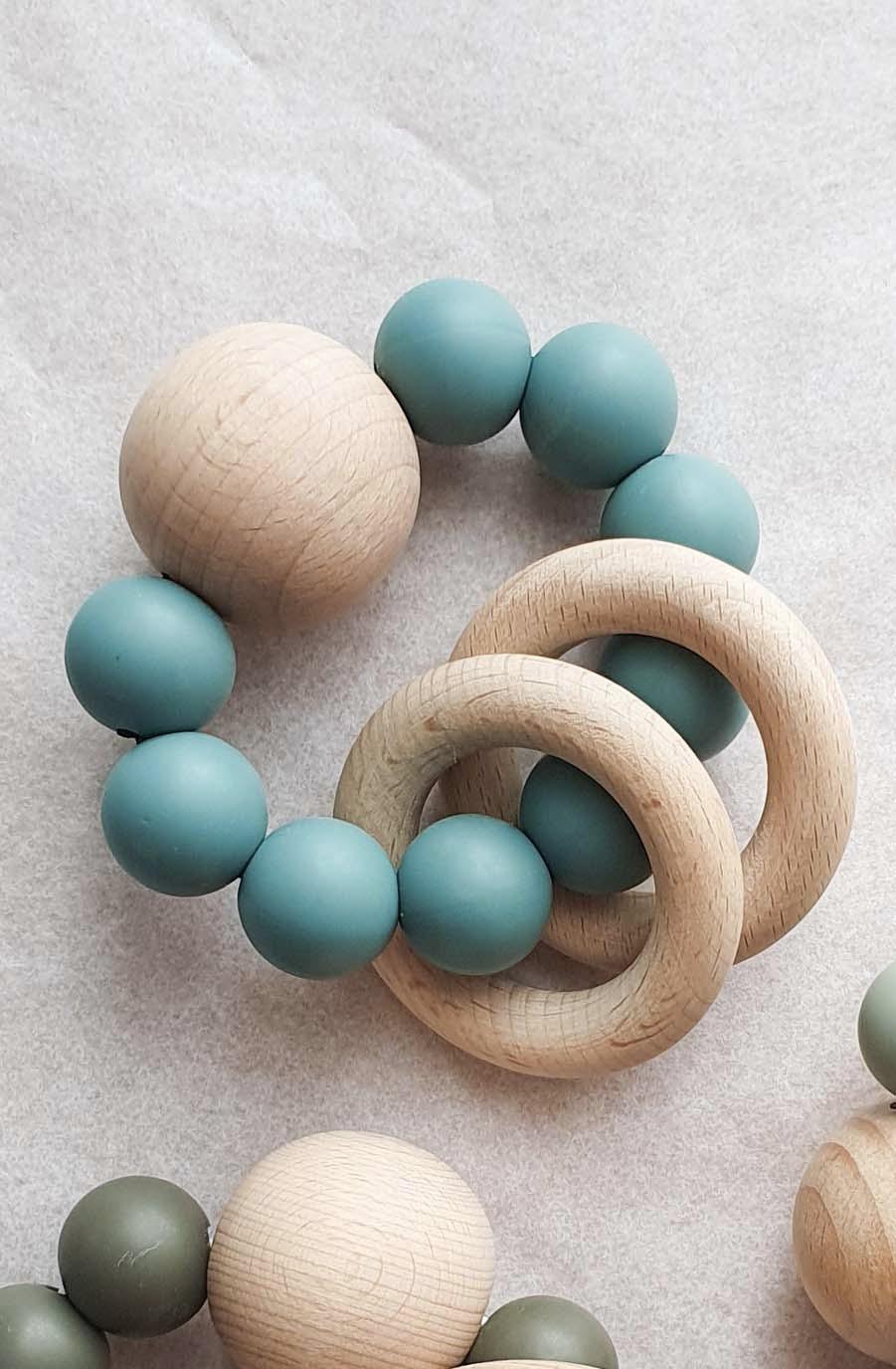 Dove and Dovelet SATURN Silicone Teething Toy, Oil - Hello Little Birdie