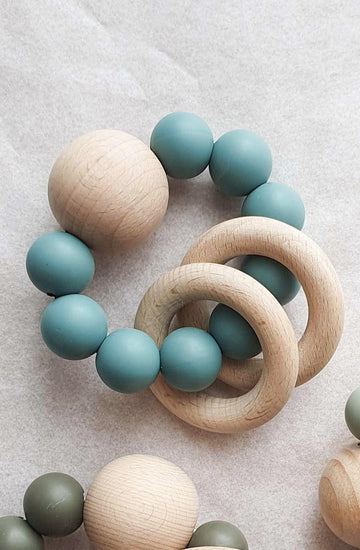 Dove and Dovelet SATURN Silicone Teething Toy, Oil - Hello Little Birdie