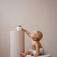 Élhée BibRond Baby Bottle Blue Grey 150ml - Hello Little Birdie