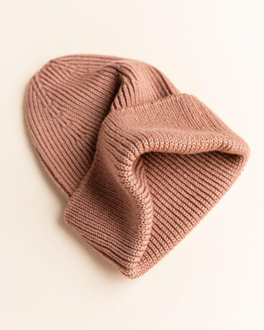Hvid Beanie Fonzie Terracotta - Hello Little Birdie