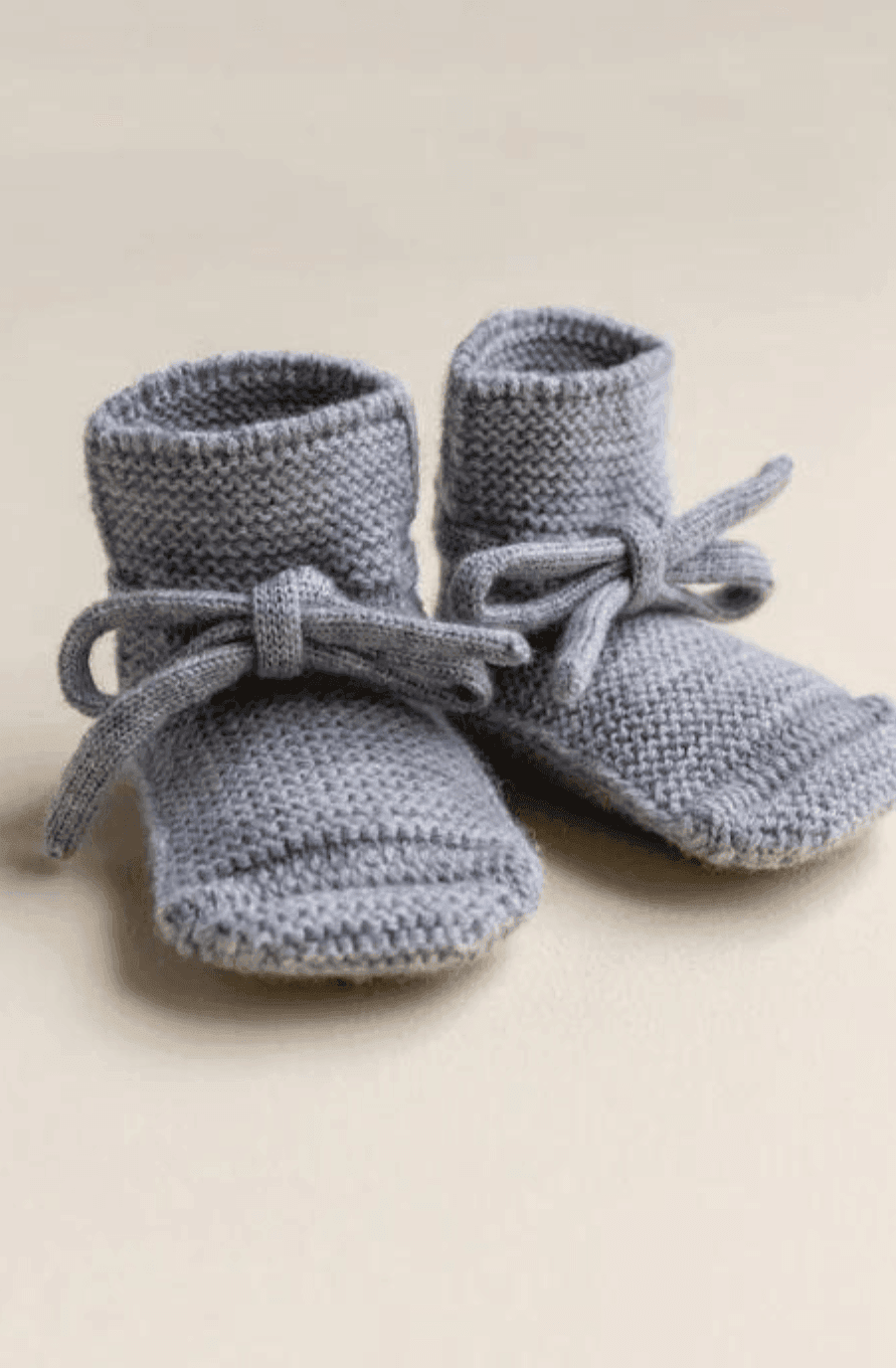 Hvid Booties Grey Melange - Hello Little Birdie