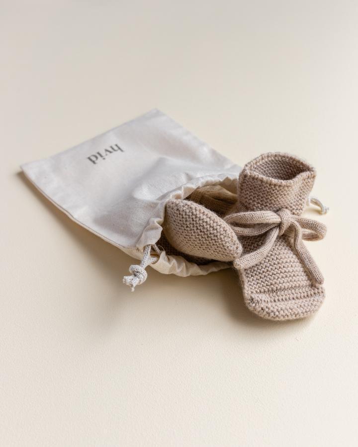 Hvid Booties Sand - Hello Little Birdie