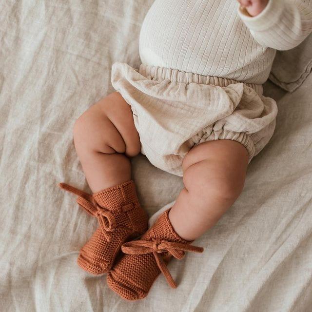 Hvid Booties Terracotta - Hello Little Birdie