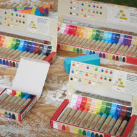 Kitpas Ecru Medium Stick Crayons 12 Colours - Hello Little Birdie
