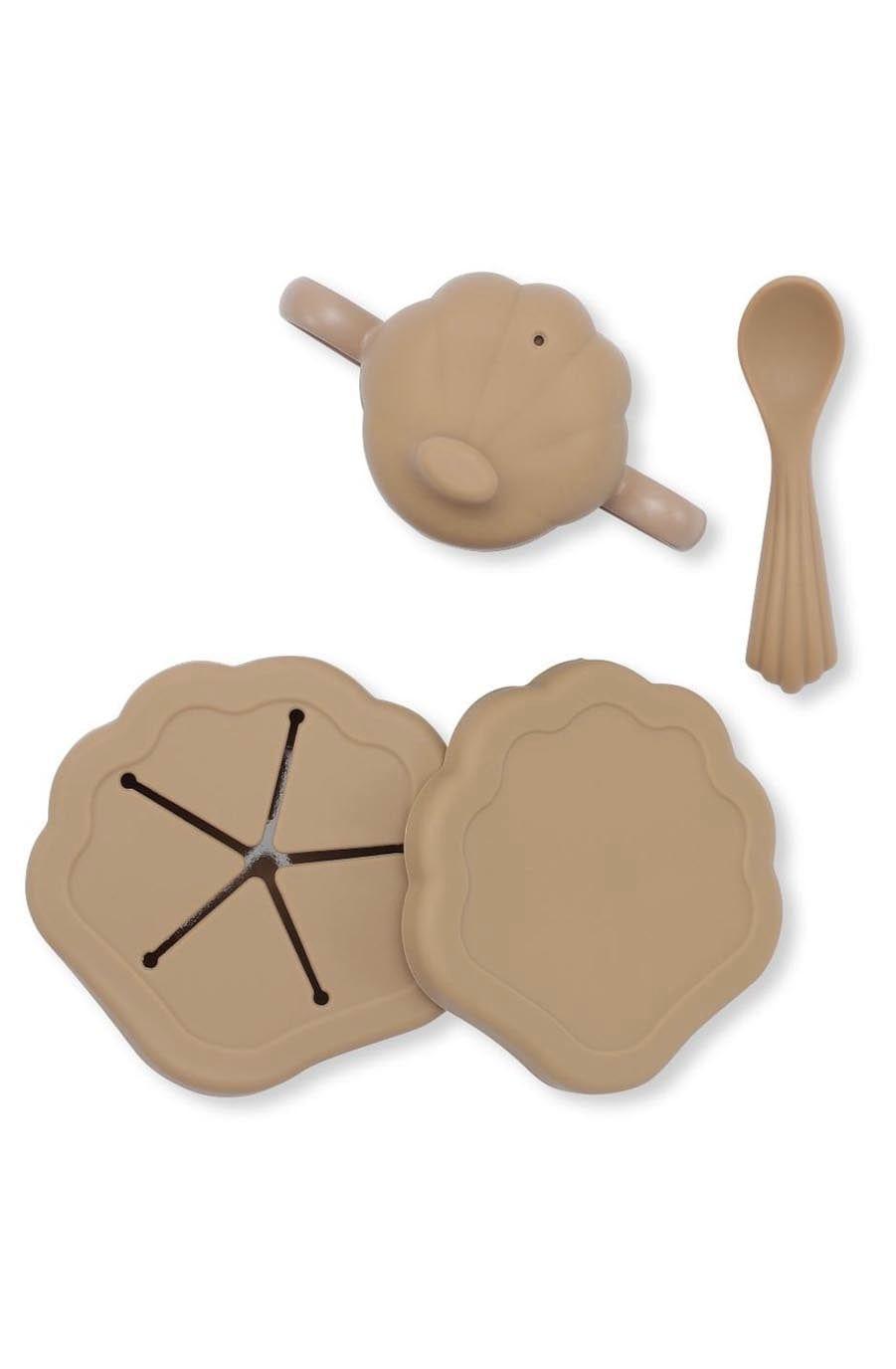 Konges Sløjd Silicone Clam Set, Terracotta - Hello Little Birdie