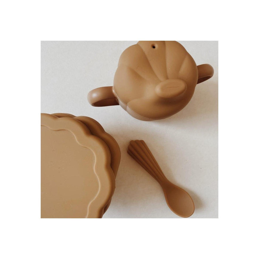 Konges Sløjd Silicone Clam Set, Terracotta - Hello Little Birdie