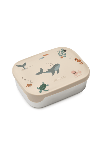 Liewood Arthur Printed Lunchbox, Sea creature & Sandy - Hello Little Birdie