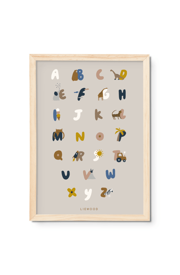Liewood Beverly Poster, Alphabet & Sandy - Hello Little Birdie