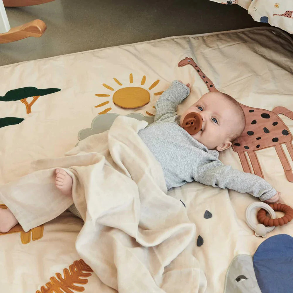 Liewood Glenn Activity Blanket, Safari Sandy Mix - Hello Little Birdie
