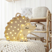Little Lights Hedgehog Lamp, Autumn Brown - Hello Little Birdie
