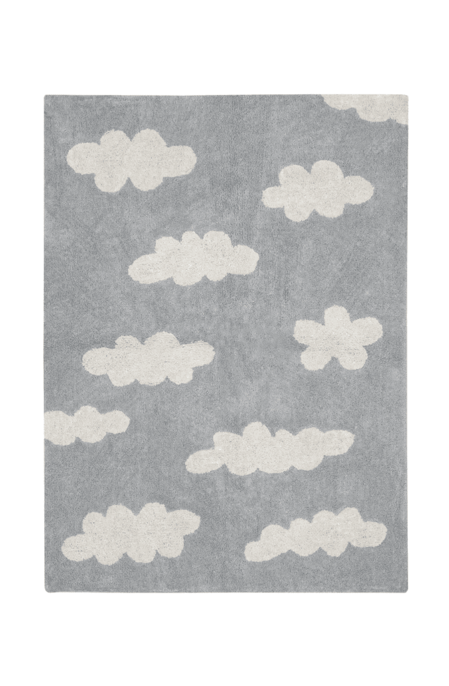 Lorena Canals, Clouds Grey Washable Rug - Hello Little Birdie