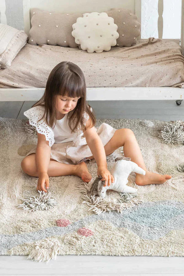 Lorena Canals, Path of Nature Rug - Hello Little Birdie