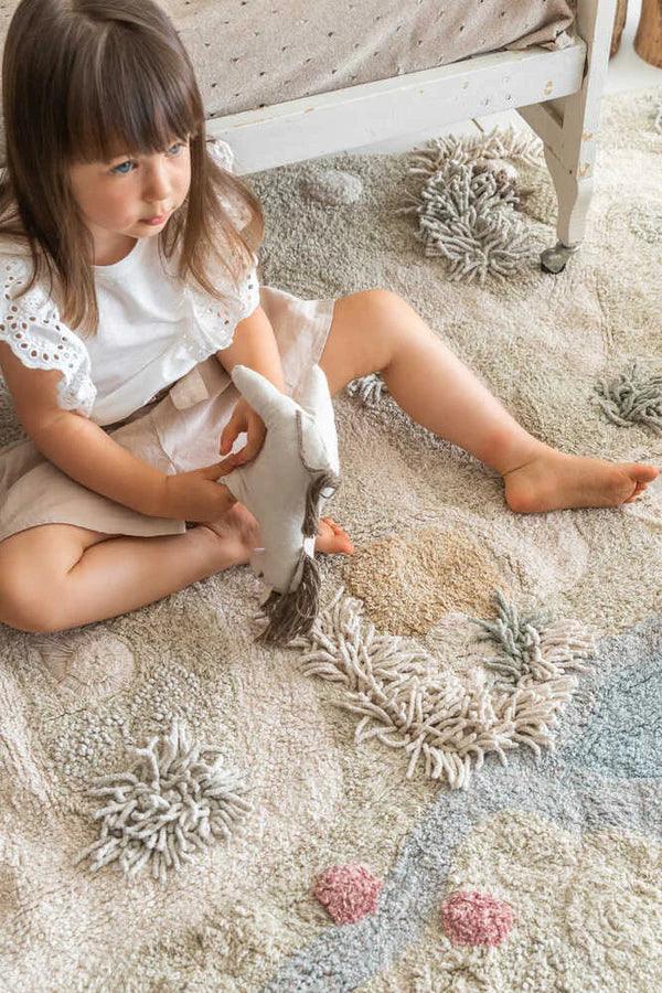 Lorena Canals, Path of Nature Rug - Hello Little Birdie