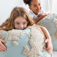 Lorena Canals, Pouf World Map - Hello Little Birdie