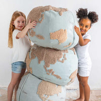 Lorena Canals, Pouf World Map - Hello Little Birdie