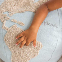 Lorena Canals, Pouf World Map - Hello Little Birdie