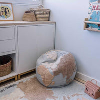 Lorena Canals, Pouf World Map - Hello Little Birdie
