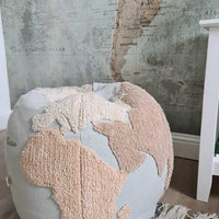 Lorena Canals, Pouf World Map - Hello Little Birdie