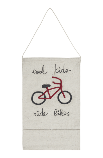 Lorena Canals, Wall Pocket Hanging, Cool Kids Ride Bikes - Hello Little Birdie